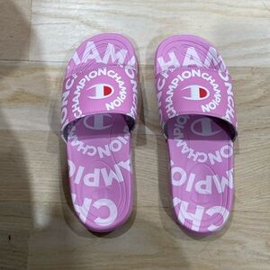 Champion light purple pink slides size 6Y